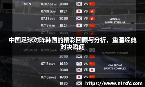 中国足球对阵韩国的精彩回顾与分析，重温经典对决瞬间