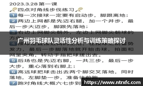 广州羽毛球队灵活性分析与训练策略探讨